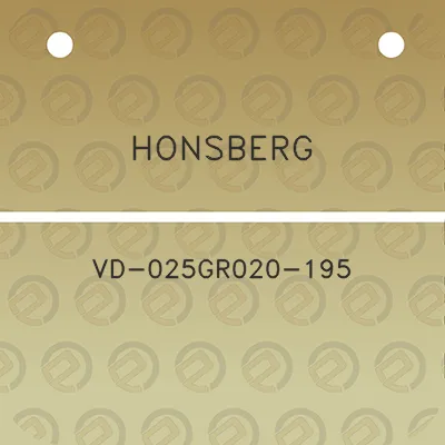 honsberg-vd-025gr020-195