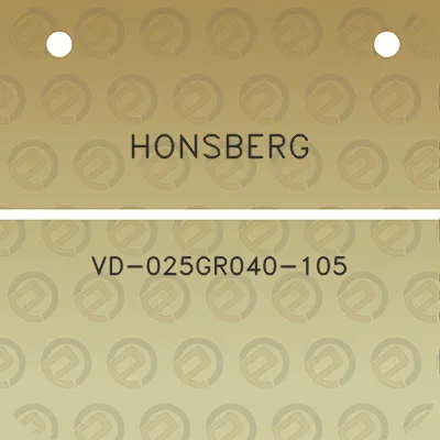 honsberg-vd-025gr040-105