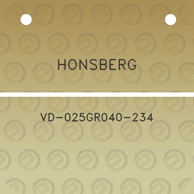 honsberg-vd-025gr040-234