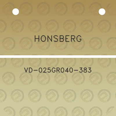 honsberg-vd-025gr040-383