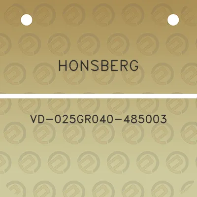 honsberg-vd-025gr040-485003