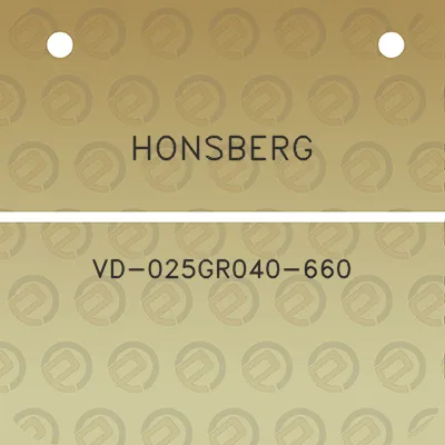 honsberg-vd-025gr040-660