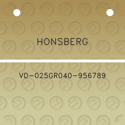 honsberg-vd-025gr040-956789