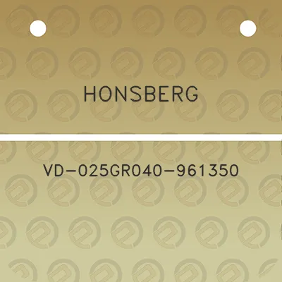 honsberg-vd-025gr040-961350