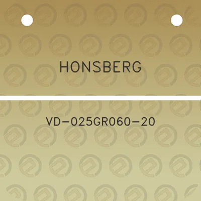 honsberg-vd-025gr060-20