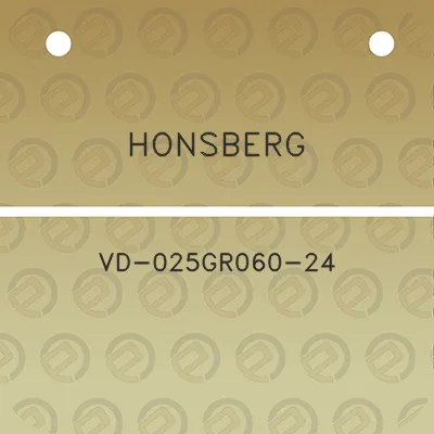 honsberg-vd-025gr060-24