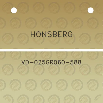 honsberg-vd-025gr060-588