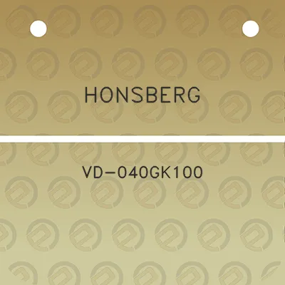 honsberg-vd-040gk100