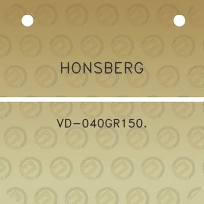 honsberg-vd-040gr150