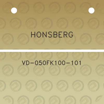 honsberg-vd-050fk100-101