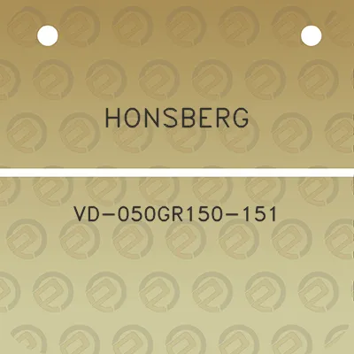 honsberg-vd-050gr150-151