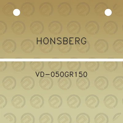 honsberg-vd-050gr150