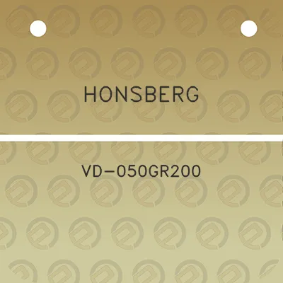 honsberg-vd-050gr200