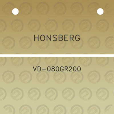 honsberg-vd-080gr200