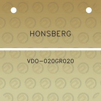 honsberg-vdo-020gr020