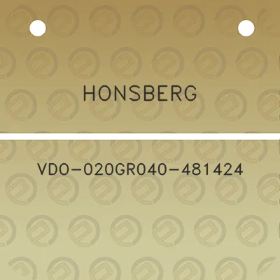 honsberg-vdo-020gr040-481424