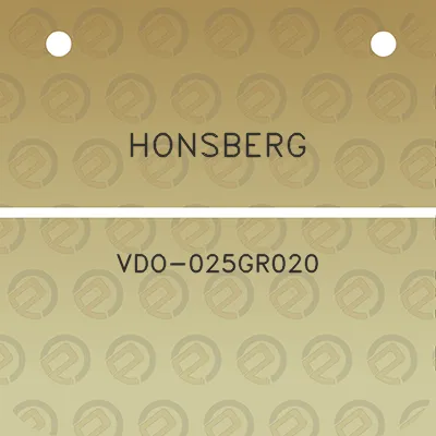 honsberg-vdo-025gr020