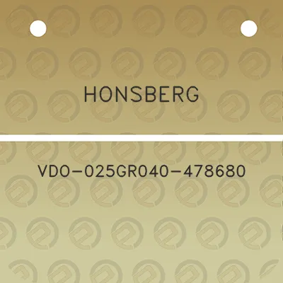 honsberg-vdo-025gr040-478680