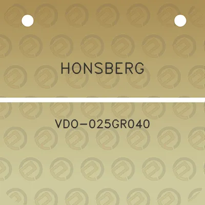 honsberg-vdo-025gr040