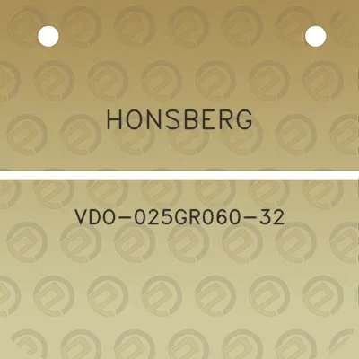 honsberg-vdo-025gr060-32