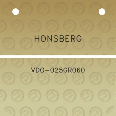 honsberg-vdo-025gr060