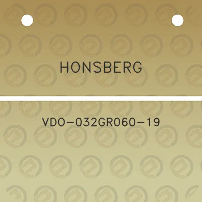 honsberg-vdo-032gr060-19