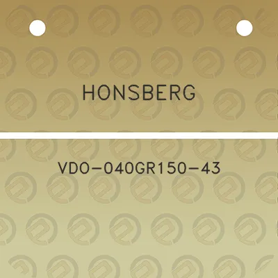 honsberg-vdo-040gr150-43