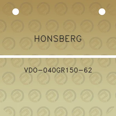 honsberg-vdo-040gr150-62