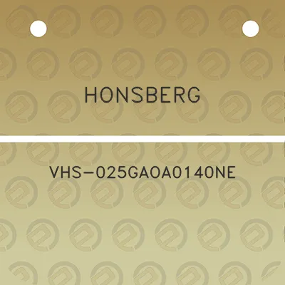 honsberg-vhs-025gaoa0140ne