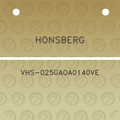 honsberg-vhs-025gaoa0140ve