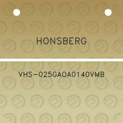 honsberg-vhs-025gaoa0140vmb