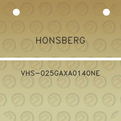 honsberg-vhs-025gaxa0140ne