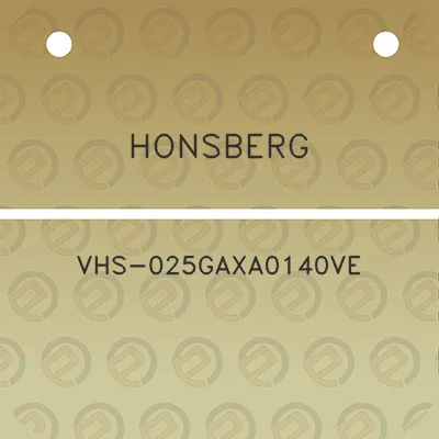 honsberg-vhs-025gaxa0140ve