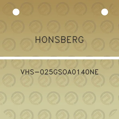 honsberg-vhs-025gsoa0140ne