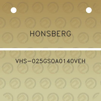 honsberg-vhs-025gsoa0140veh