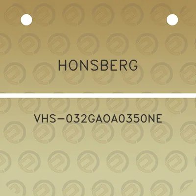 honsberg-vhs-032gaoa0350ne