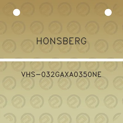 honsberg-vhs-032gaxa0350ne