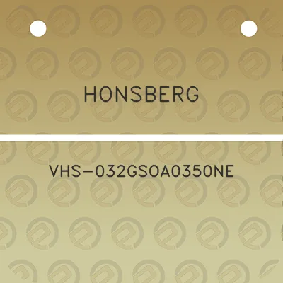 honsberg-vhs-032gsoa0350ne