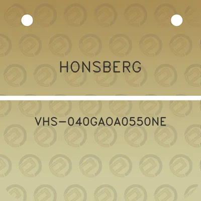 honsberg-vhs-040gaoa0550ne