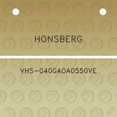 honsberg-vhs-040gaoa0550ve