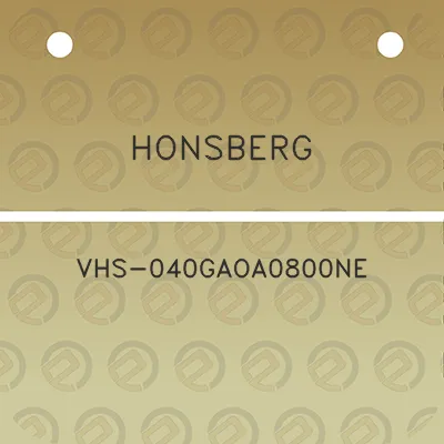 honsberg-vhs-040gaoa0800ne