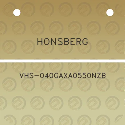 honsberg-vhs-040gaxa0550nzb