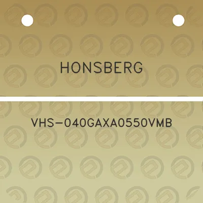 honsberg-vhs-040gaxa0550vmb