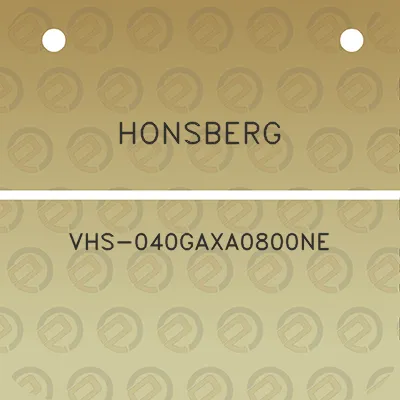 honsberg-vhs-040gaxa0800ne