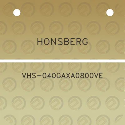 honsberg-vhs-040gaxa0800ve