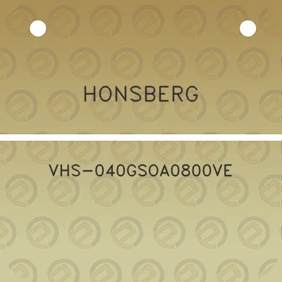 honsberg-vhs-040gsoa0800ve