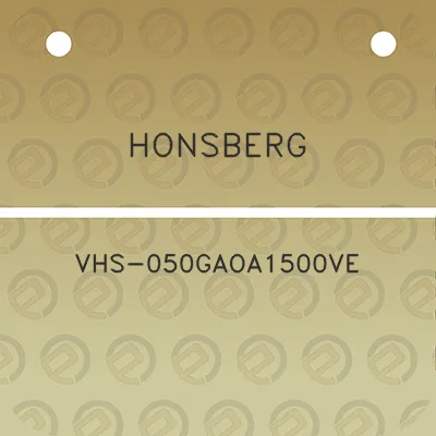 honsberg-vhs-050gaoa1500ve