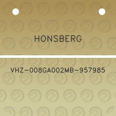 honsberg-vhz-008ga002mb-957985