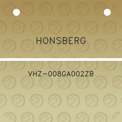 honsberg-vhz-008ga002zb