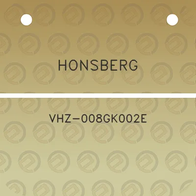 honsberg-vhz-008gk002e